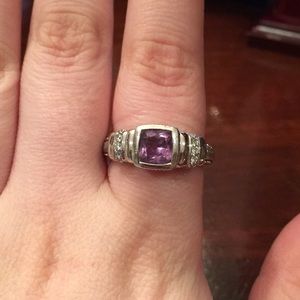 Amethyst Judith Ripka Ring